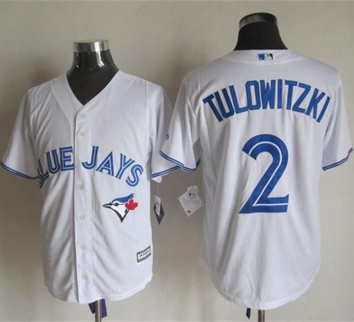 Blue Jays #2 Troy Tulowitzki White New Cool Base Stitched MLB Jersey
